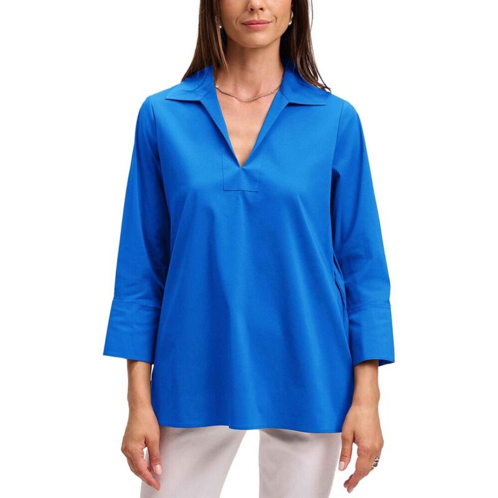 Foxcroft Womens  Julia Shirt, Blue